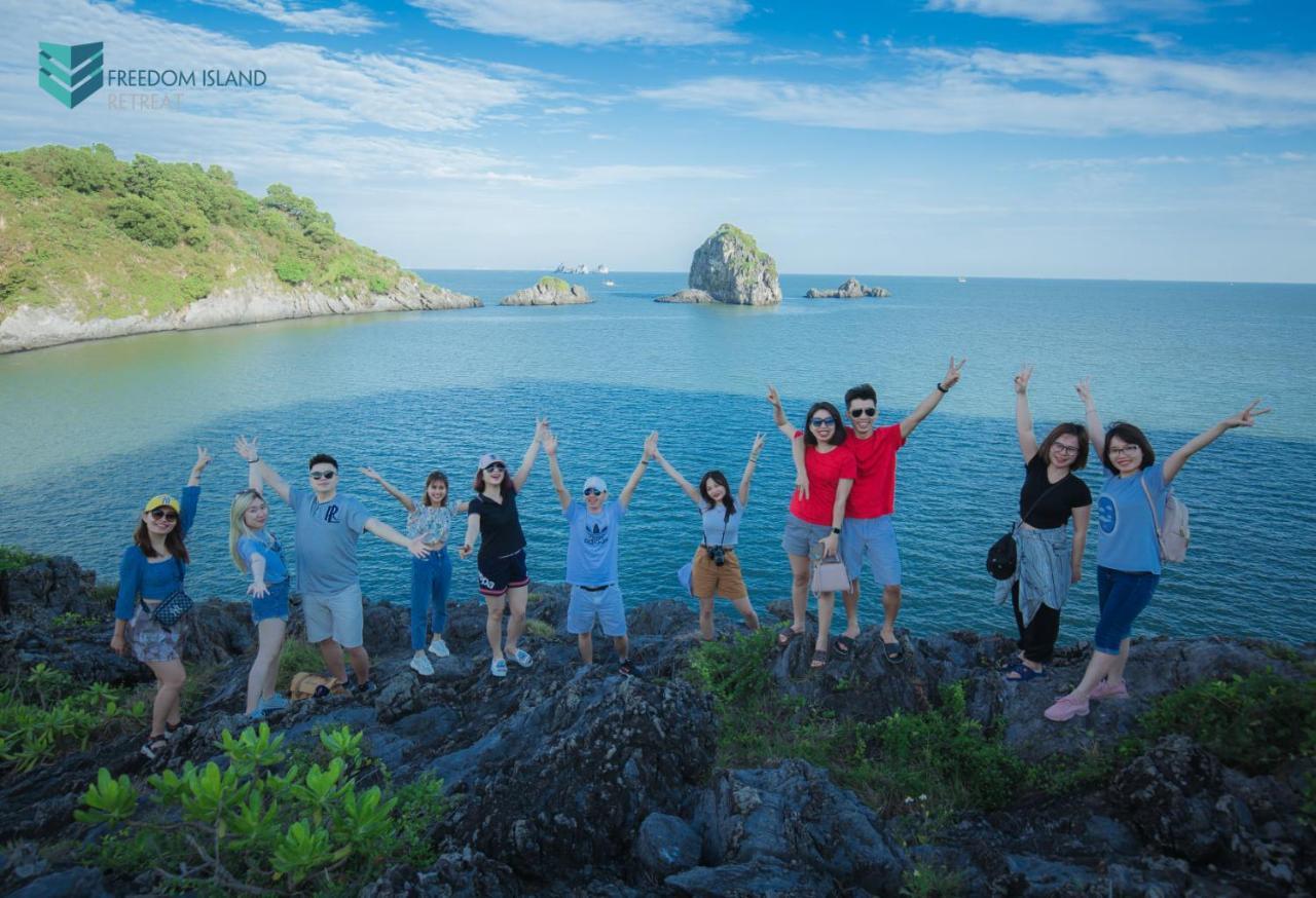 Хостел Catba Freedom Island Retreat Xuan Dam Экстерьер фото